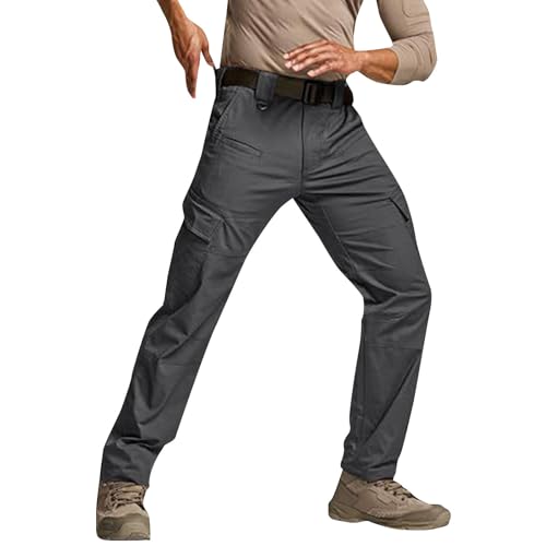 Men's Cargo Pants Ripstop Water Resistant Hiking Work Pant Outdoor Multi Pockets Army Tactical Pants2