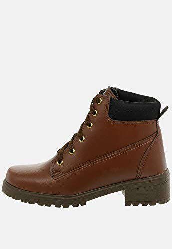 Coturno Sacolei Sola Média Sintético com Colarinho e Ferradura (38, Preto)