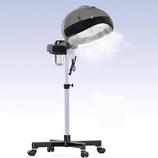 Stand Hair Dryer & Professional Hair Steamer – Adjustable Height Salon Spa Machine with Ozone Hot Oil Treatment – Ultra-Fine Micro Mist for Deep Conditioning