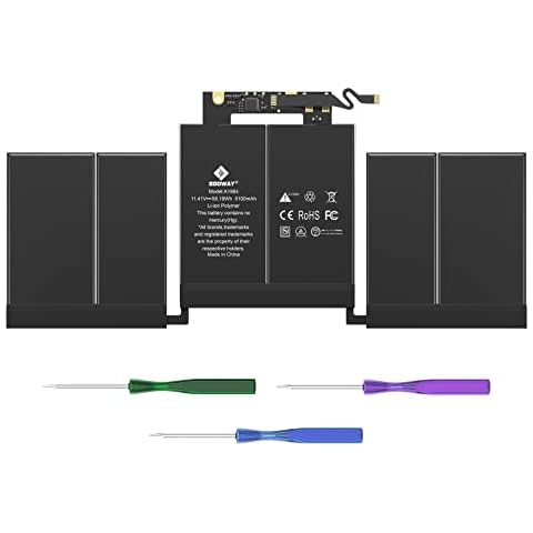 E EGOWAY A1989 A1964 Laptop Battery Compatible with MacBook Pro 13 Inch A1989 Mid 2018 2019 EMC 3214 3358 BTO/CTO Touch Bar MR9Q2LL/A MR9R2LL/A MR9T2LL/A MR9U2LL/A MR9V2LL/A MV962LL/A Cover