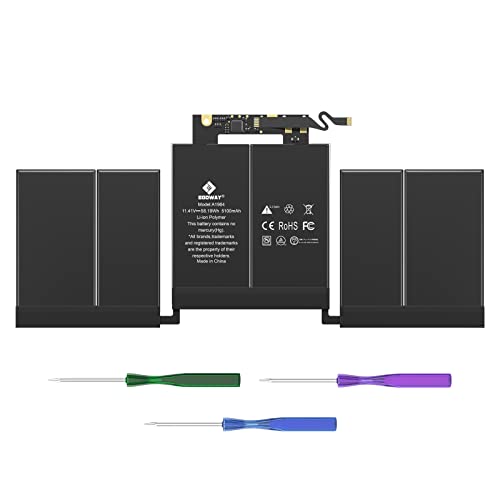 E EGOWAY A1989 A1964 Mac Book Pro 13 Zoll A2989 Batterie D'ordinateur Portable mi - 2018 2019 EMC 3214 3358 BTO/CTO Touch Bar MR9Q2LL/A MR9R2LL/A MR9T2LL/A MR9U2LL/A MR9V2LL/A MV962LL/A Cover