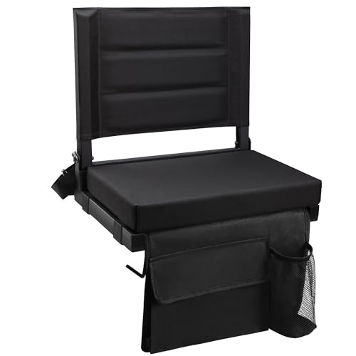 Stadium Seat for Bleachers with Back Support and...