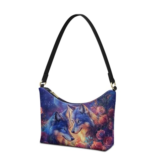Image of Handbag for Women Leather Underam Shoulder Bag with Zipper Fashion Work Purse Waterproof Travel Wallet
