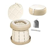 Nankoyal 子供用ポータブルおっぱい - 折り畳み式旅行用トイレ、滑り止めシート ゴミ袋付き 子供 女の子 キャンプ 旅行 ホテル アウトドア 遊び場 公園 アクティビティ