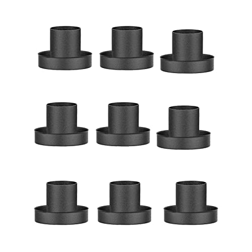 Smtyle Black Candlestick Holders Iron Candle Holders for Taper Candles Set of 9 Complete Collection of Elegance and Minimalist Metal Candle Stands Gothic Decor