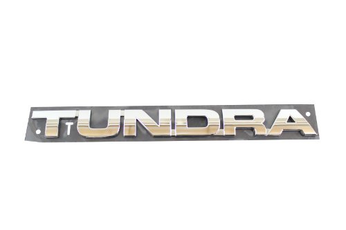 Image of Toyota Genuine Parts - Plate, Rr Name (75471-0C050), Chrome /Silver