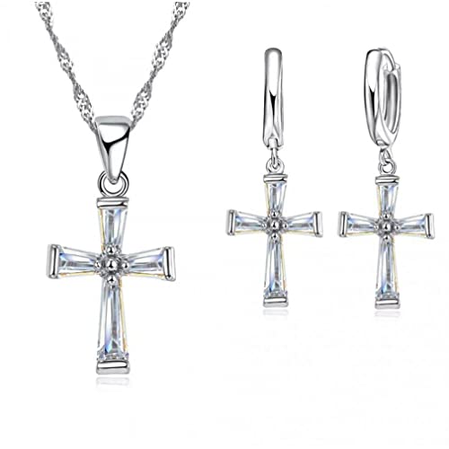 Collier pour femmes et boucles d'oreilles en zircon pour rayonner lors de vos soirées et grands dîners