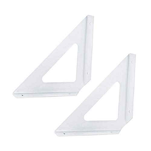 Shelf Brackets Soporte para Estanter�as De Metal 190mm Soporte para Estanter�as Negras Soporte Triangular Escuadra para Estanteria Arriba Y Abajo De Doble Uso/con Tornillos(2pcs)