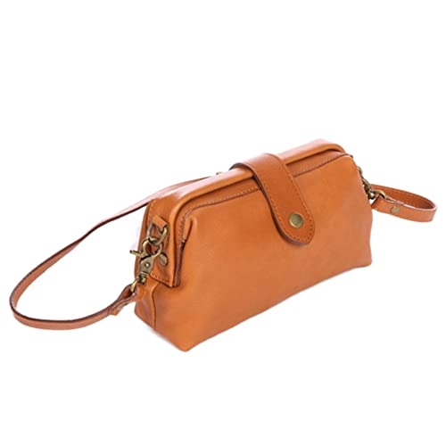 Yohora Women's Genuine Leather Shoulder Bag Retro Crossbody Purse with Adjustable Straps Clutch Messenger Wallet for Travel - Main Image