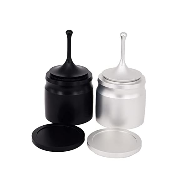 LENSHAO Manija de café Tamper Aluminio Anillo de dosificación inteligente 58MM Espresso Barista Powder Recogedor para… - Imagen 4