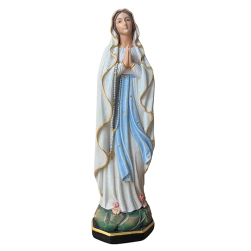 Estatua Virgen María 10 pulgadas pintura hecha a mano