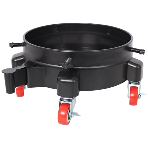 5 Gallon Bucket Dolly with 5 Smooth-Rolling Swivel Casters, 250 lbs, No Tip or Spilling for 5 Gallon Bucket and Flowerpot, 11.2