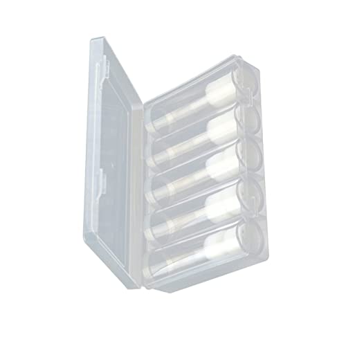 6 tubos transparentes para monedas con caja organizadora miniatura 1