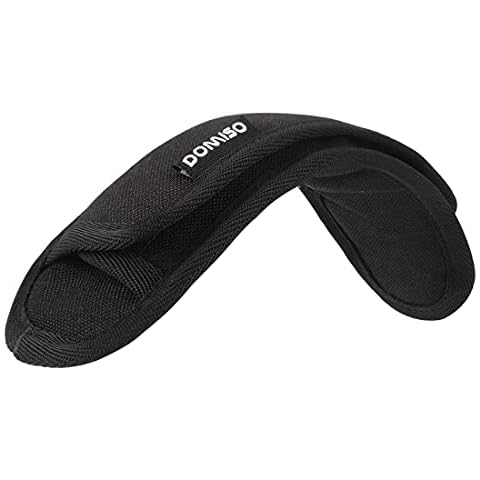 DOMISO Shoulder Pad for Bags Replacement Long, Black Cover