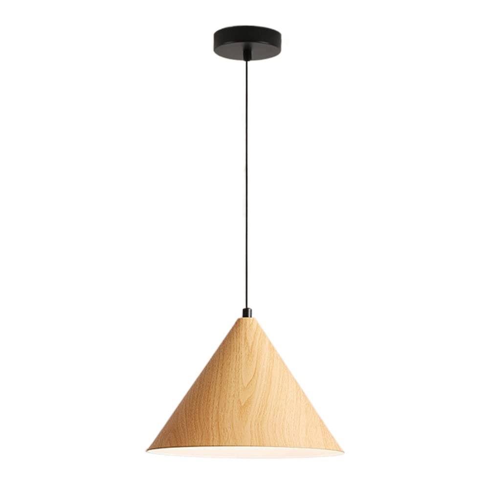 STVDEDG Simple Adjustable E27 Chandelier Pastoral Metal Hanging Lighting Fixture Creative Cone Single Head Chandelier Kitchen Living Room Hotel Decorat Pendant Lamp for Loft Coffee Kitchen Island