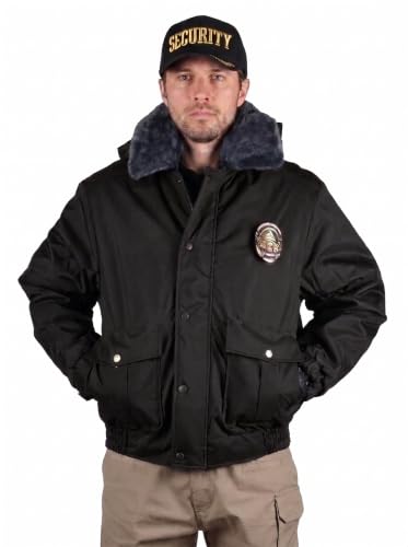 Image of First Class 100% Nylon Oxford All Season Deluxe Plain and Security Bomber Jacket