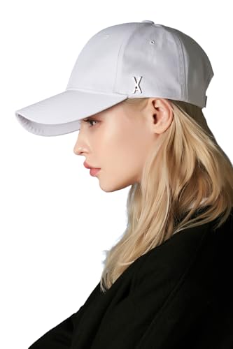[VARZAR] Stud logo over fit ball cap Whiteの商品画像（Amazon）