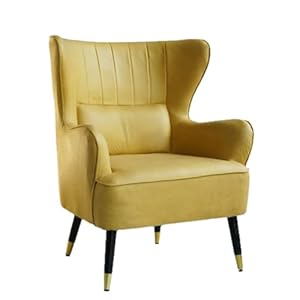 Generisch A-1 Goldgelber Lounge Cocktailsessel im Retro-Stil