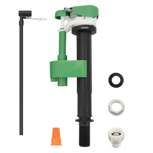 Lychee Light Toilet Fill Valve Compatible With TOTO Vintage Supply Valve With G3/4 Connection Equipped With G1/2 Adapter Filter & Supply Tube WC Replacement Part Repair Accessory