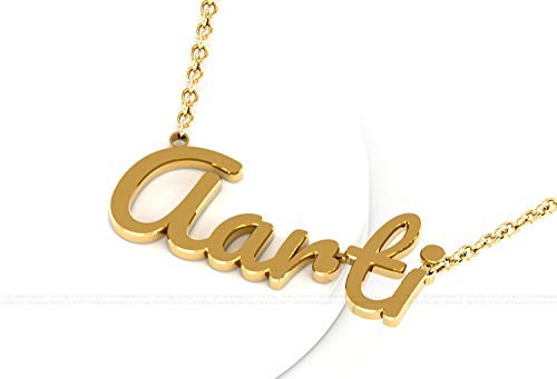 DREAMRAX Metal Aarti Name Gold Necklace 