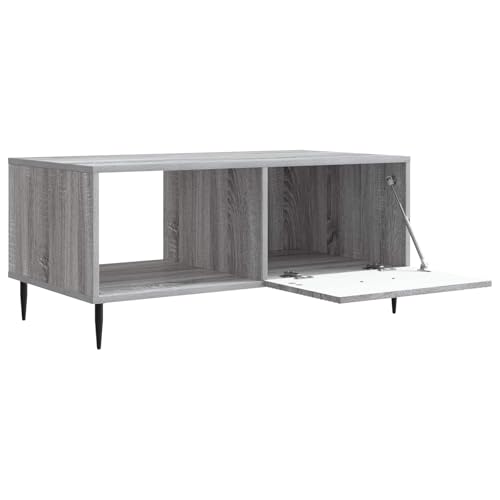 Table basse gris Sonoma avec compartiment de rangement pour ranger votre salon - 5