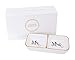 Verre Esprit Mr & Mrs Ring Holder, Wedding Ring Holder, Ring Dish, in Beautiful Gift Box