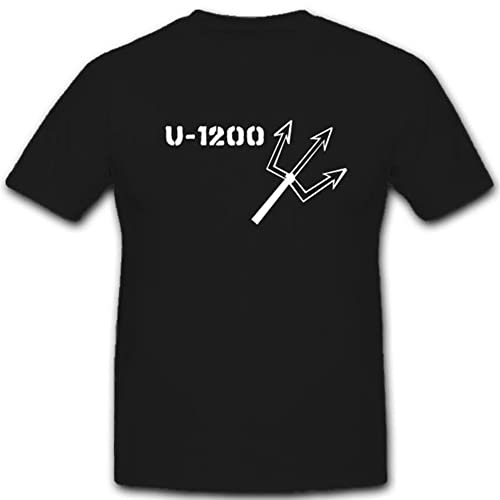 T-shirt Uboot 1200 noir XXXXXL avec motif de sous-marin