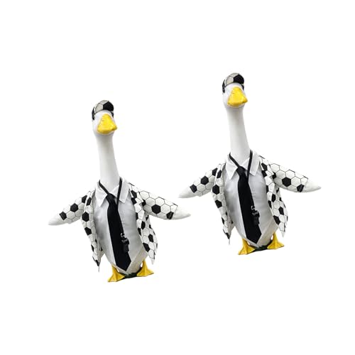 Statue d'oie en polyester decoration chaleureuse de style occidental pour entree