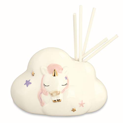 Formoso Bomboniera Decorazione diffusore Unicorno Rosa in Porcellana Smaltata Art 28414