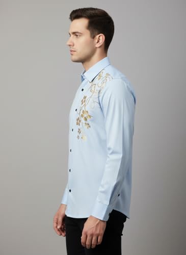 Image of Bellstone Men's Solid Cotton Shirt | Casual | Plain | Full Sleeve | Summer-Regular Fit| Men Stylish Shirt | Everyday Formal Wear |Soft Breathable Fabric | Everyday Smart Casual Wear