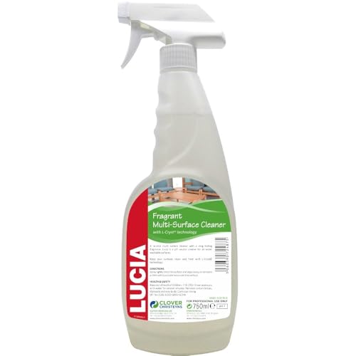 Lucia Multi Surface Cleaner, pH Neutral, Fragrant, Professional Grade, Christeyns Clover (5 Ltr)