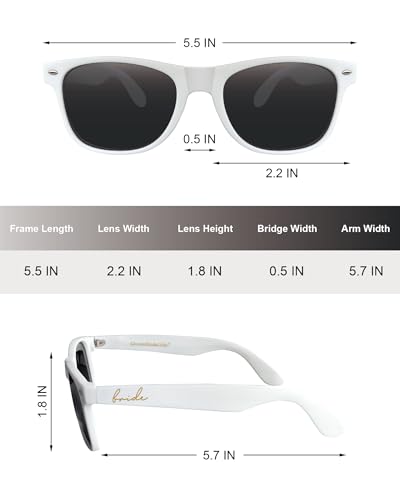 Bride and Groom Polarized Sunglasses for Wedding – UV400 Protection, Lightweight & Stylish Couple Sunglasses2