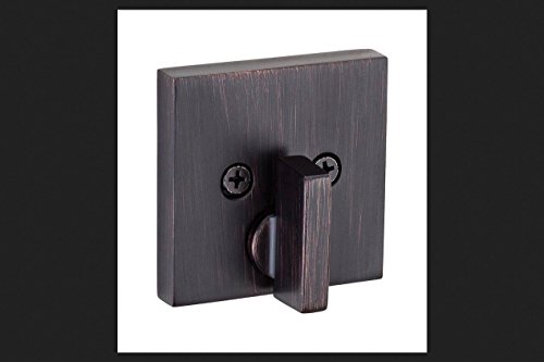 Kwikset 158 SQT 11P SMT CP Signature Series Halifax Square Single Cylinder Deadbolt, Venetian Bronze