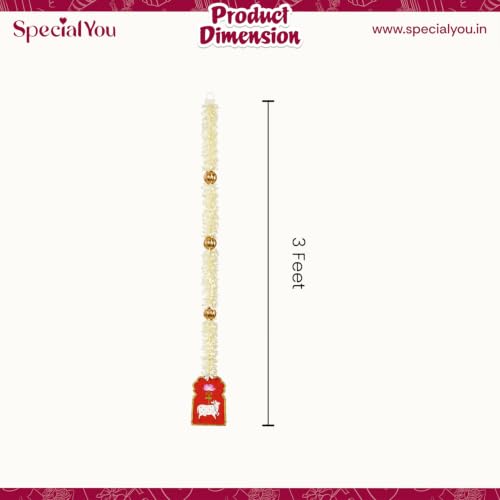 Image of SpecialYou Ganpati Decoration Setup for Home Decor With Set of 2 Cow Lotus Wall Hanging Decoration, Ganapati Decoration Items for Home, Wall Decor Items for Living Room