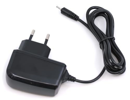 Caricatore adatto per Nokia 100, 101, 105 (2015), 106, 109, 110, 111, 112, 113, 200, 201, alimentatore di rete, 0,5 A, OTB con panno per la pulizia dello schermo mungoo