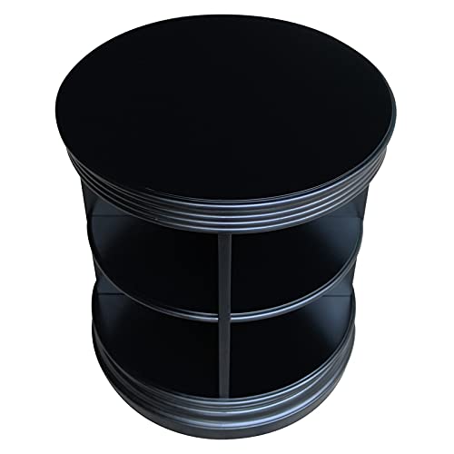 Ic International Concepts End Table, Black #TOP6
