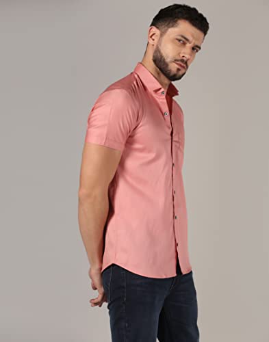 Image of J B Fashion Men's Cotton Half Sleeve Plain Casual Shirt (J-Half)