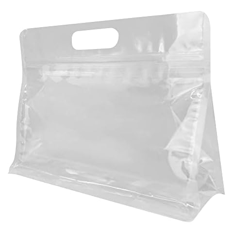 10Pcs Clear Travel Toiletry Bag with Handle Strap, Gadom Wash Bag Women 100% Leakproof Toiletries Bag Liquids Bags Cosmetic Bag for Women Men Cover