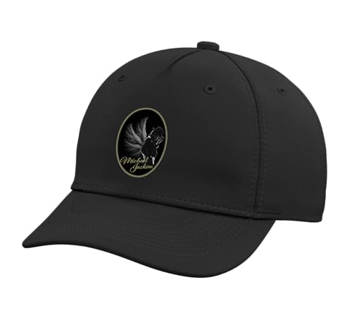 Michael Jackson 088 Adjustable Printed Baseball Hat, Black
