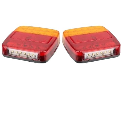 Luces traseras de coche 12V con 26 LED y luz de matrícula para remolque
