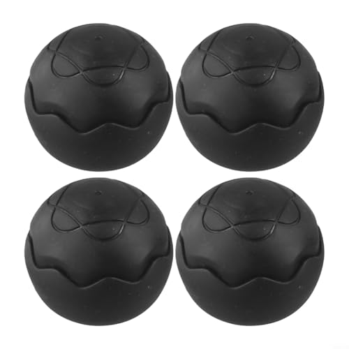 4 patas de silla de camping para almohadillas esféricas antideslizantes para patas de silla, ajustables para patas de 13 mm y 16 mm (negro)