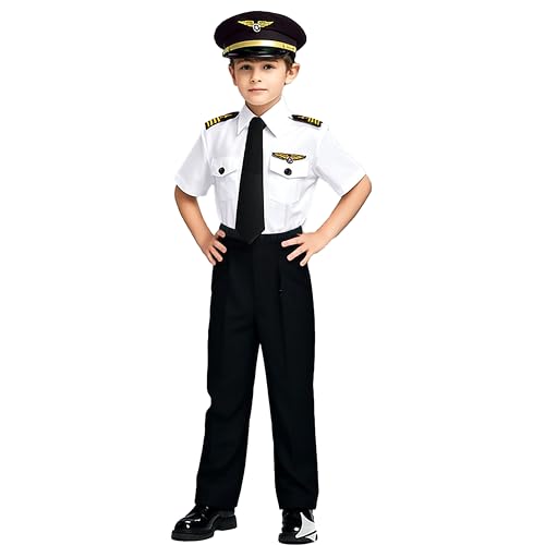 Disfraz de Piloto para Niños Talla 7-8 Años miniatura 6