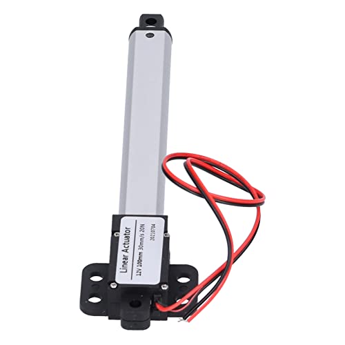 Folany Linear Actuator, 4 Inch Stroke Micro 20N/4.5Lb Dc 12V 1.2 /S Multi-Function Mini Electric Actuator Motor For Home Appliances/Automotive, With Limit Switch(Stroke 100Mm-30Mm/S-20N) #TOP3