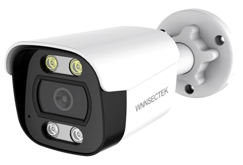 WNNSECTEK 8MP 4K POE Security Camera Outdoor, IP67 Waterproof, Human