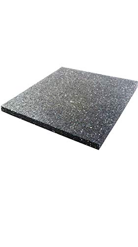 Preisvergleich Produktbild Waschmaschinenmatte, Antivibrationsmatte 60 x 60 cm, schwarz, robuste Unterlegmatte Waschmaschine, Vibrationsmatte, extra-stark Conny Clever