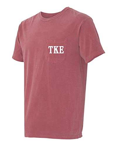 Tau Kappa Epsilon TKE Fraternity Comfort Colors Pocket T-Shirt