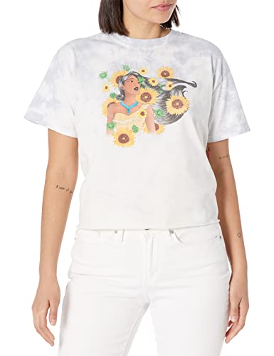 T-shirt Disney confortable manches courtes pour un look floral moderne