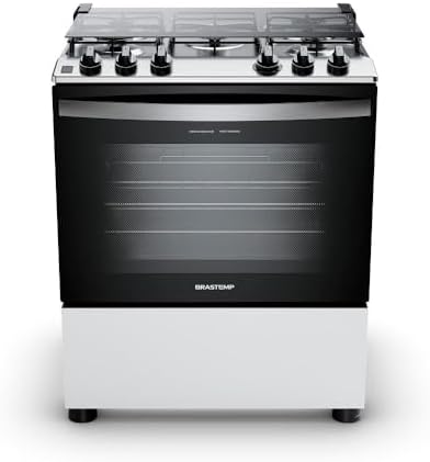 Fogão Brastemp 5 Bocas Com Botões Removíveis e Exclusivo Aro Prot...