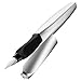 Pelikan 947101 Füller Twist in Faltschachtel, universell für Rechts- und Linkshänder, Feder M, silber