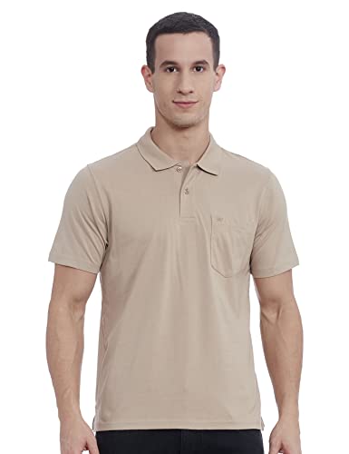 Image of Monte Carlo Mens S.Blue Plain Collar T-Shirt |22203401-167